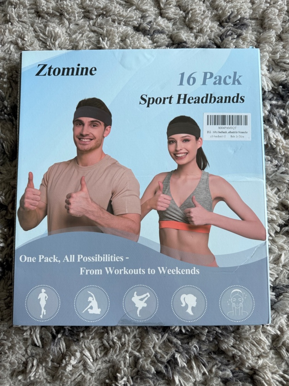 mine Headband Set - Gray and Black